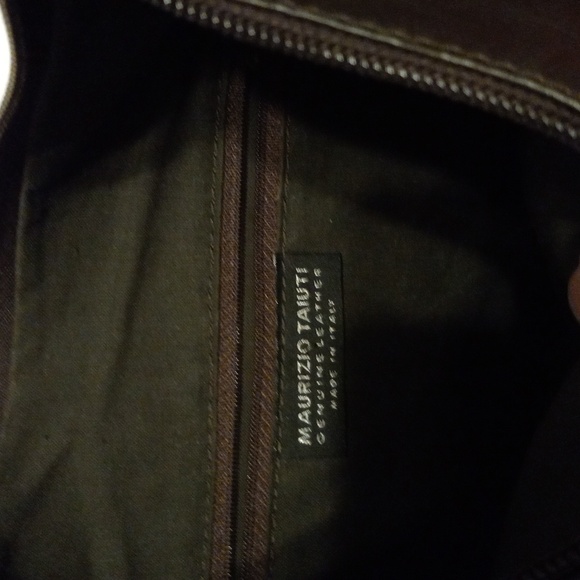 Womens Maurizio taiuti purse genuine leather made in Italy brown shoulder bag - Picture 6 of 6